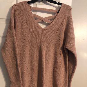 Torrid V Neck Sweater with low V Neck back